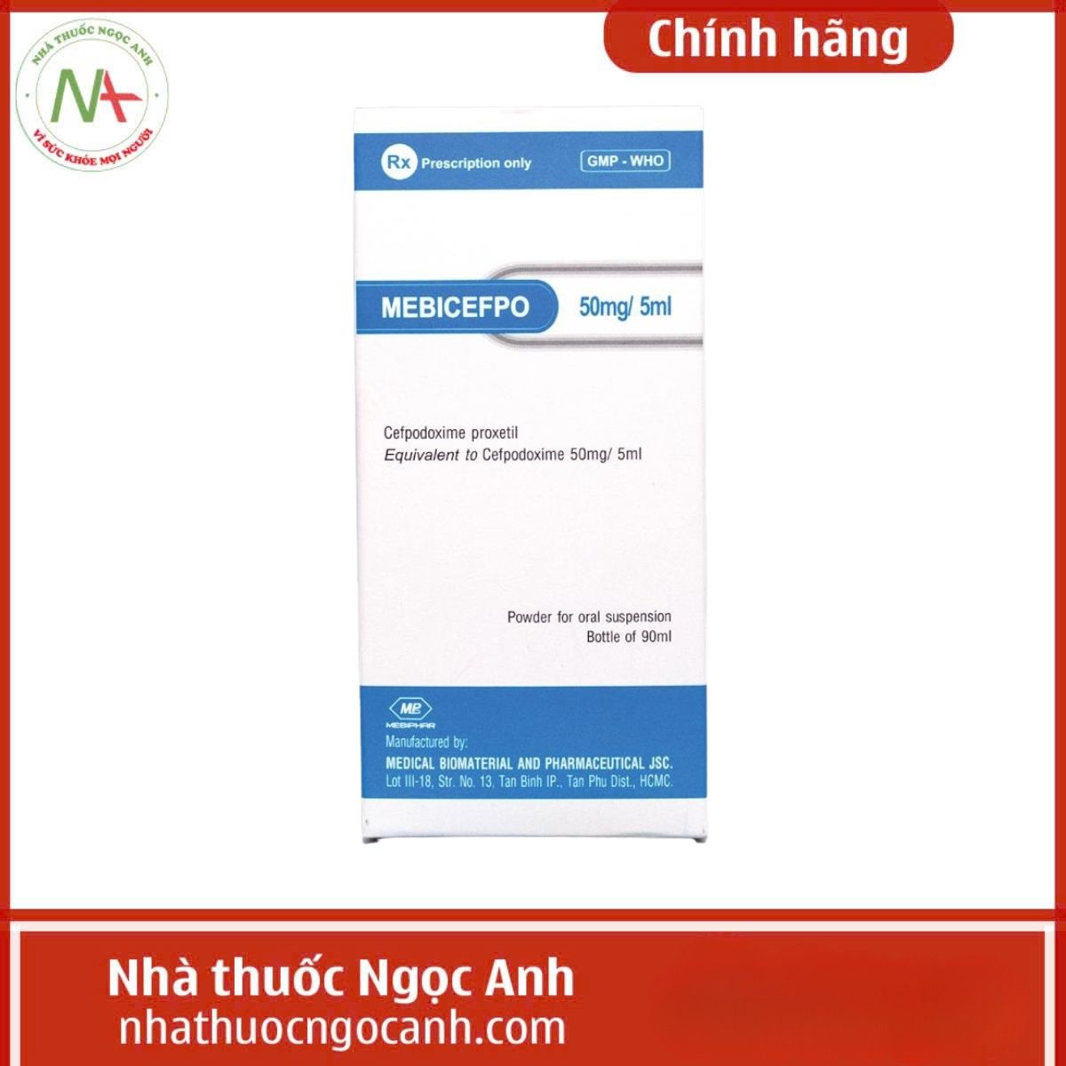 Mebicefpo 50mg/5ml