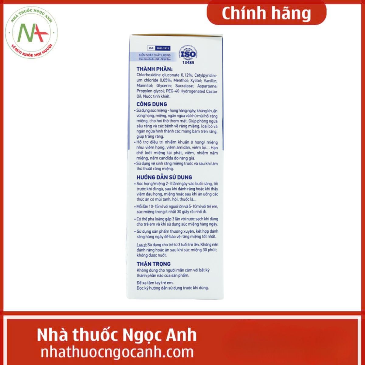 Nước súc miệng họng T.M.T 250ml