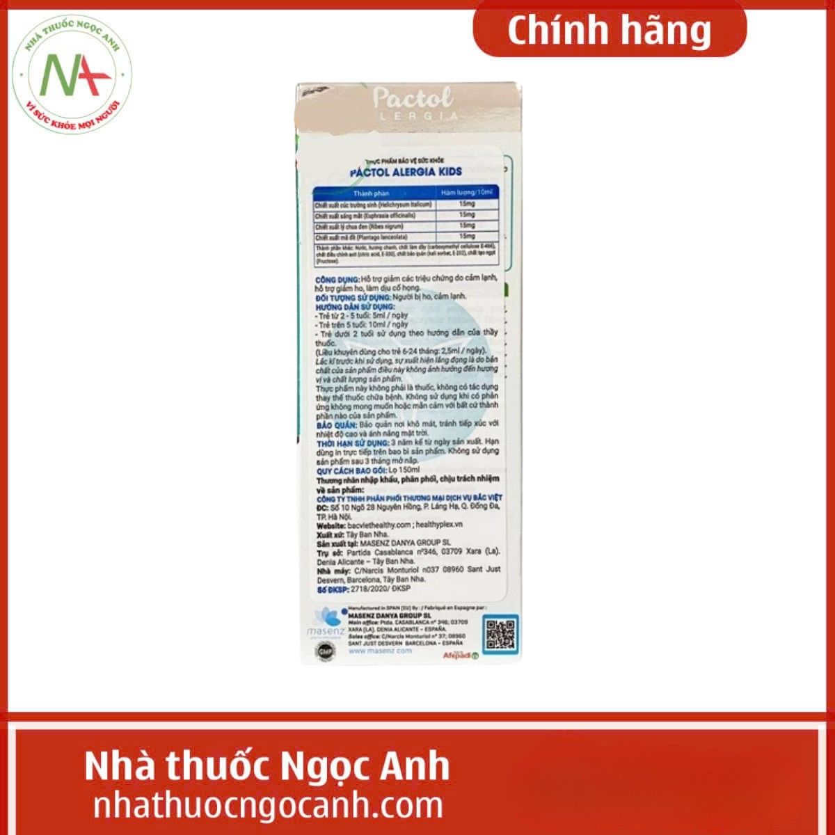 Siro Pactol Alergia KIDS