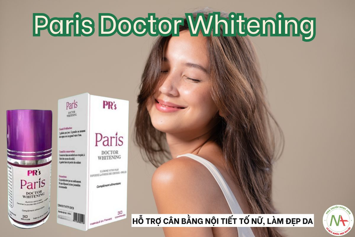 Paris Doctor Whitening hỗ trợ da trắng sáng, cải thiện các vết thâm sạm trên da, làm đều màu da