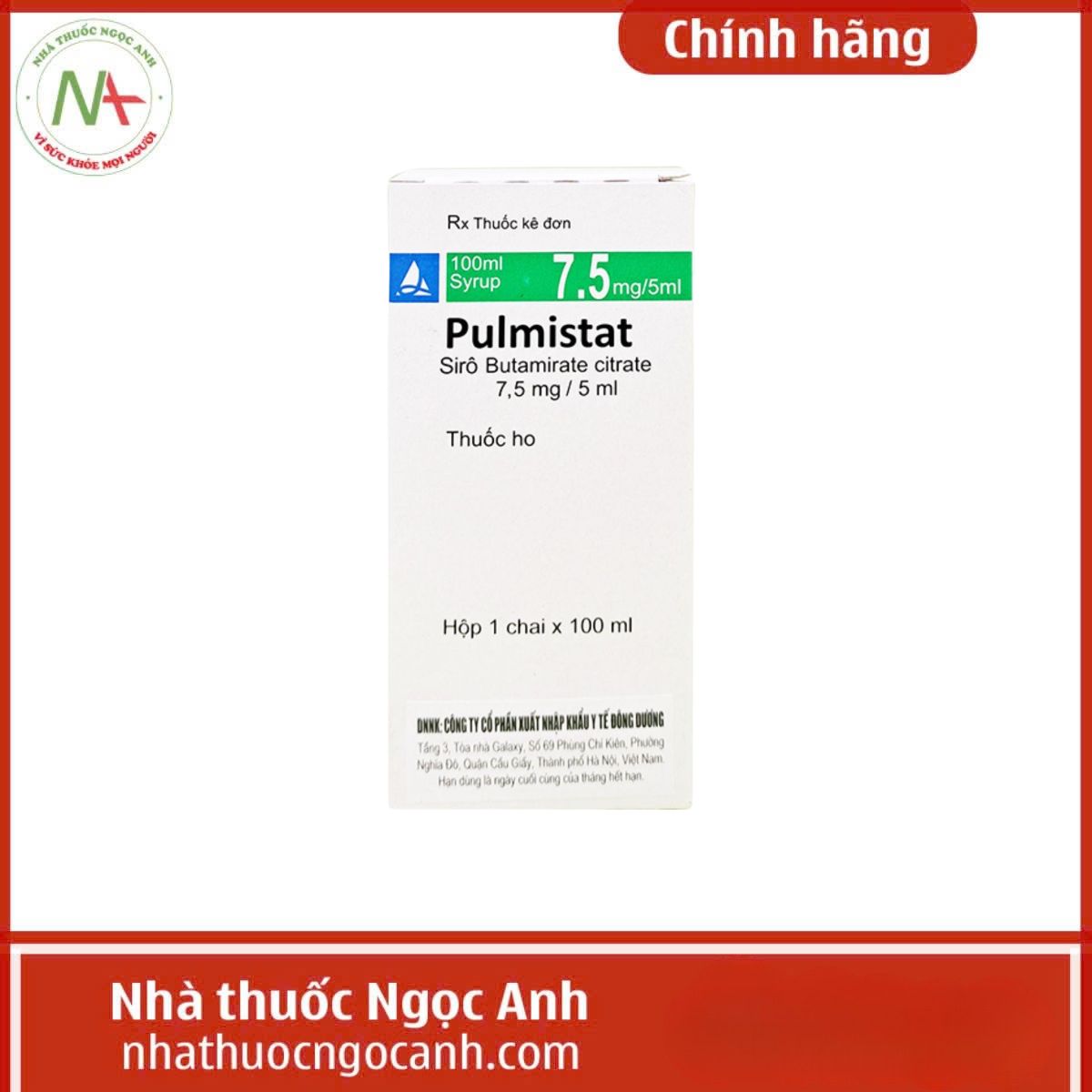 Pulmistat 7,5mg5ml