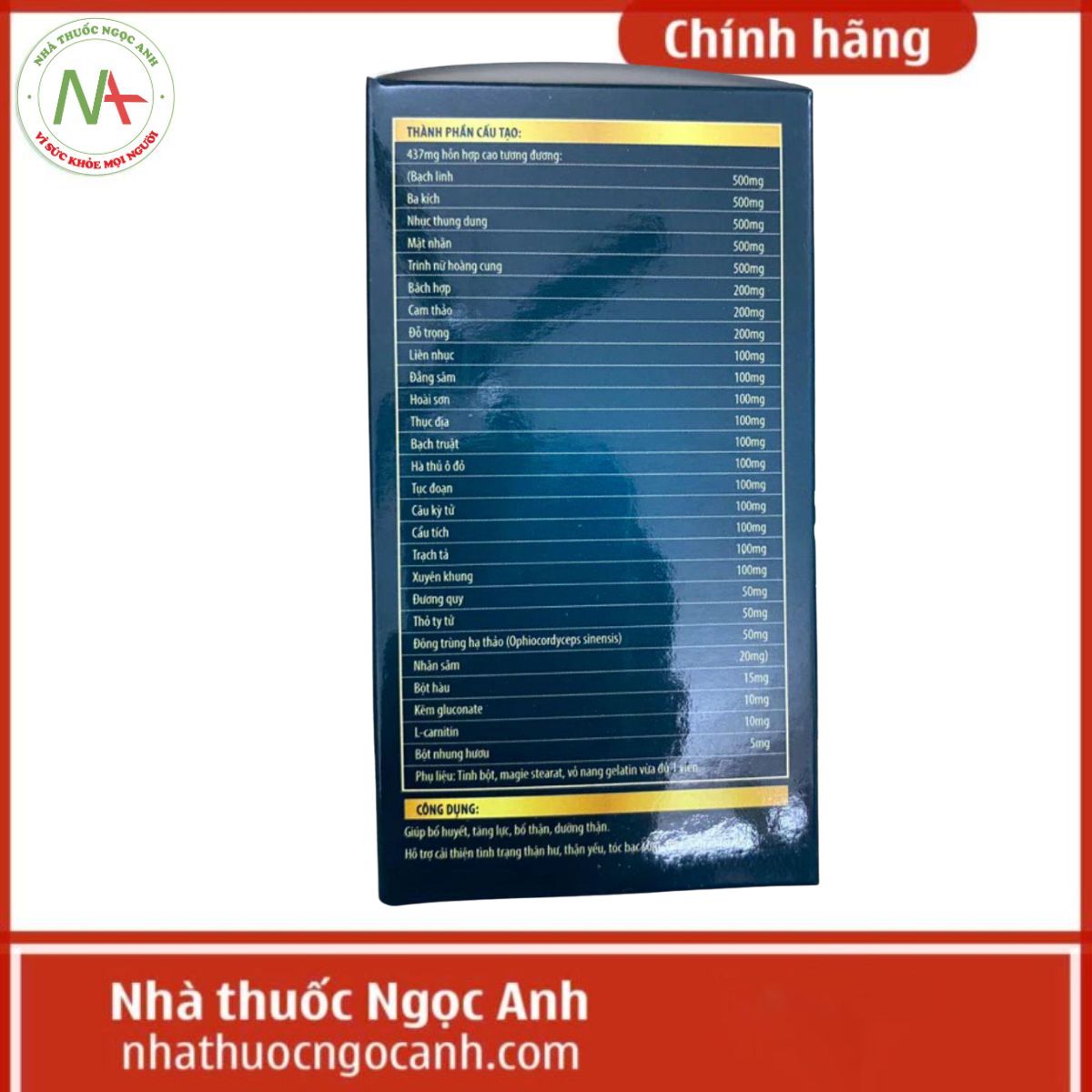 Sâm Nhung Bổ Thận Gold