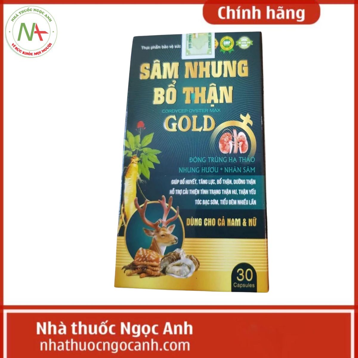 Sâm Nhung Bổ Thận Gold