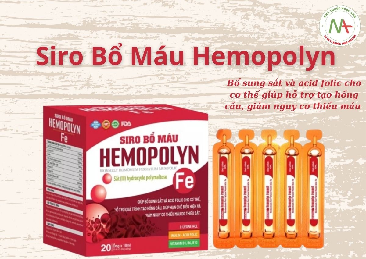 Siro Bổ Máu Hemopolyn 3 Siro Bổ Máu Hemopolyn