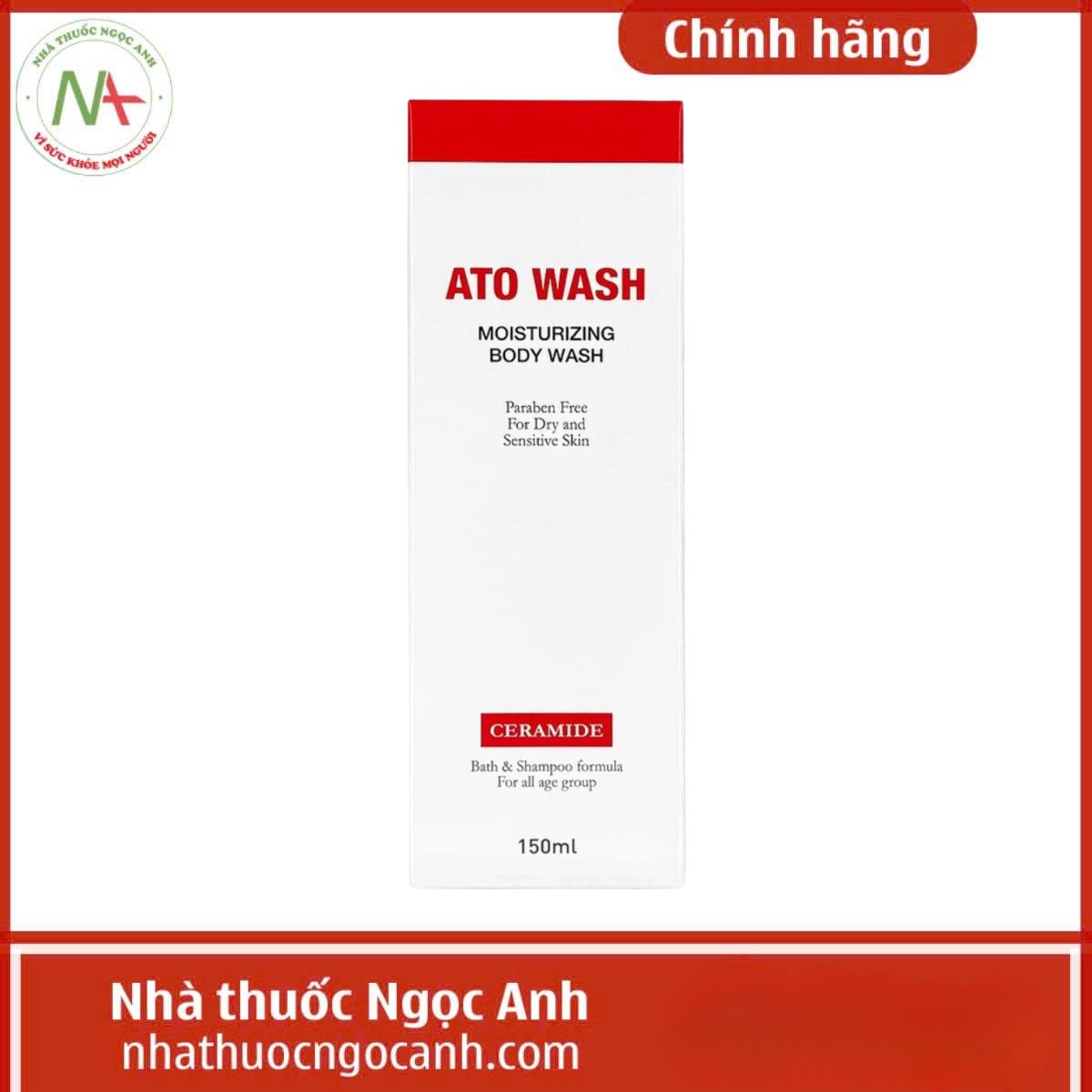 Sữa Tắm Ato Wash Moisturizing Body Wash Cocorang Palm 150ml