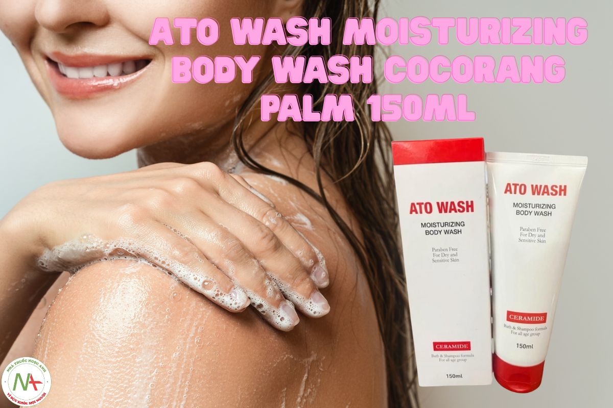 Sữa Tắm Ato Wash Moisturizing Body Wash Cocorang Palm 150ml 3 Sữa Tắm Ato Wash Moisturizing Body Wash Cocorang Palm 150ml hỗ trợ làm sạch da mà không gây khô ráp