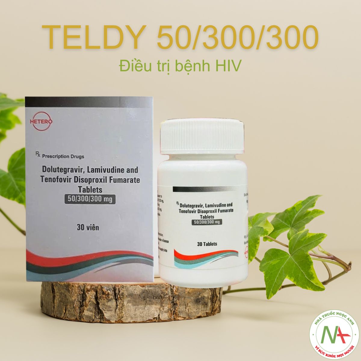 TELDY 50/300/300 điều trị HIV