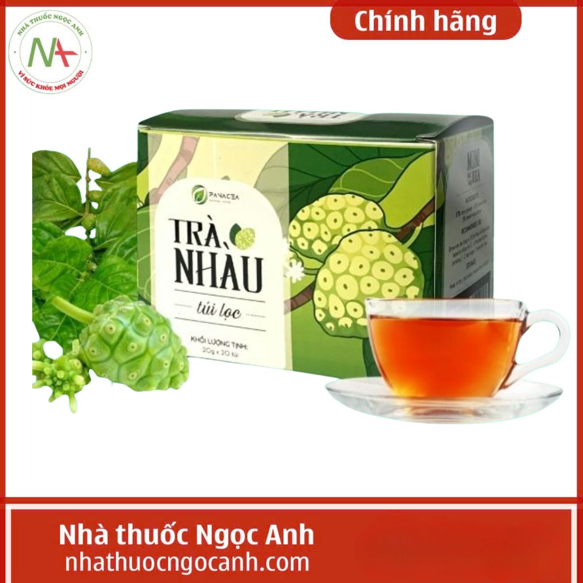 Trà Trái Nhàu Có Túi Lọc Panacea Noni Tea