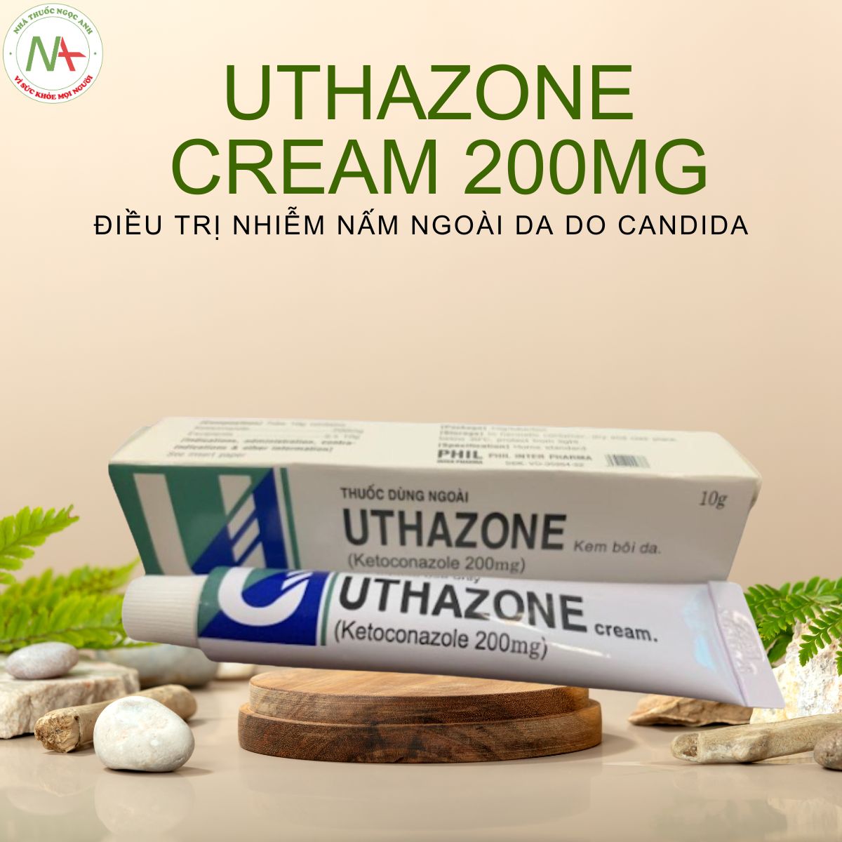 Uthazone Cream 200mg 3 Uthazone Cream 200mg điều trị nhiễm nấm ngoài da