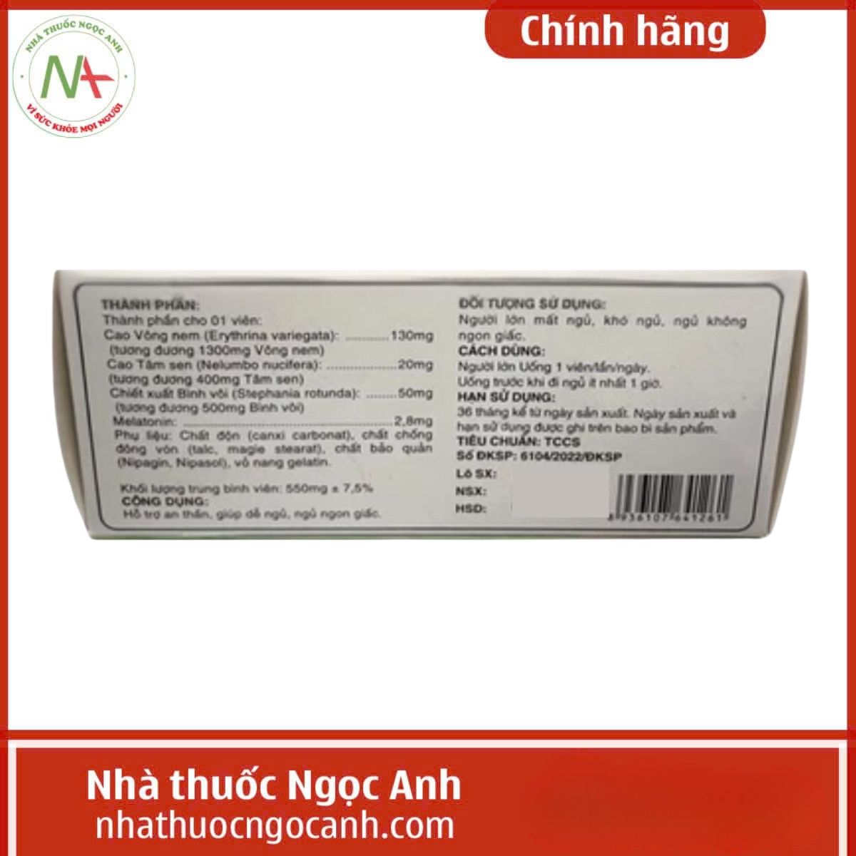 Vôi Sen Ngủ Ngon Tradiphar