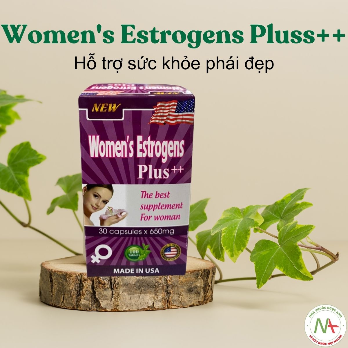 Women's Estrogens Pluss++ cải thiện sức khỏe da