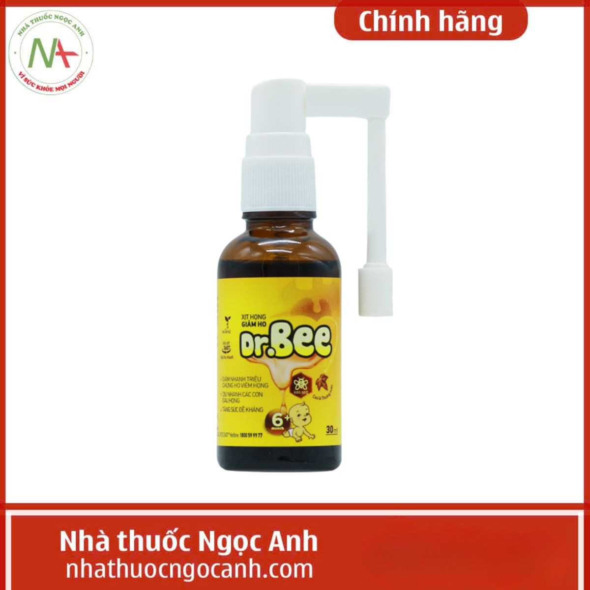 Xịt Họng Giảm Ho Dr.Bee