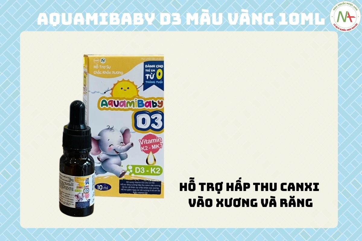 AquamiBaby D3 Màu Vàng 10ml