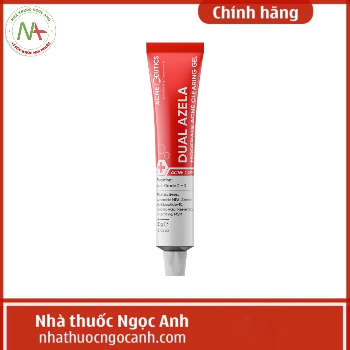 Gel Mụn Dual Azela Moderate Acne Clearing