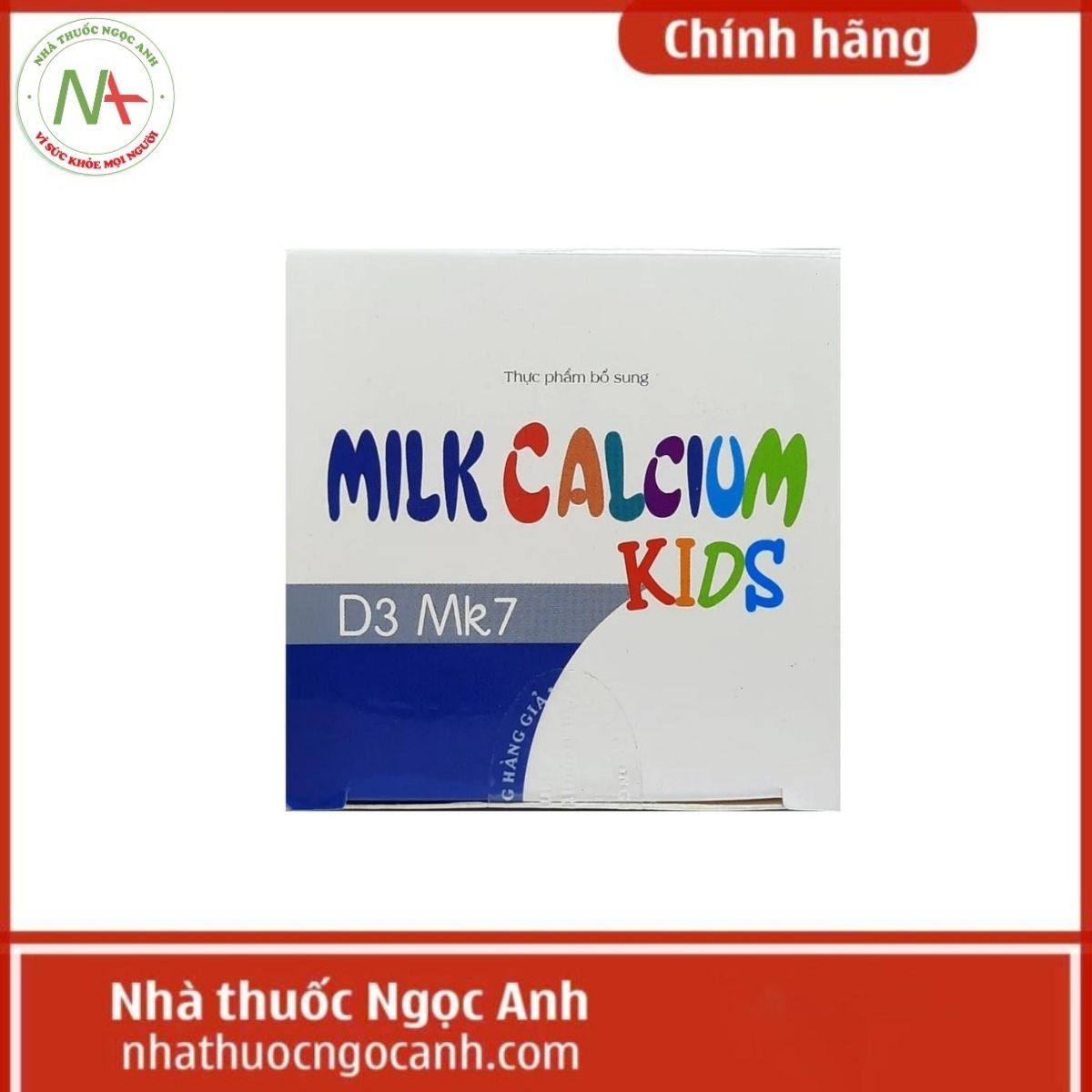 Milk Calcium Kids D3 MK7 Màu Xanh Dương
