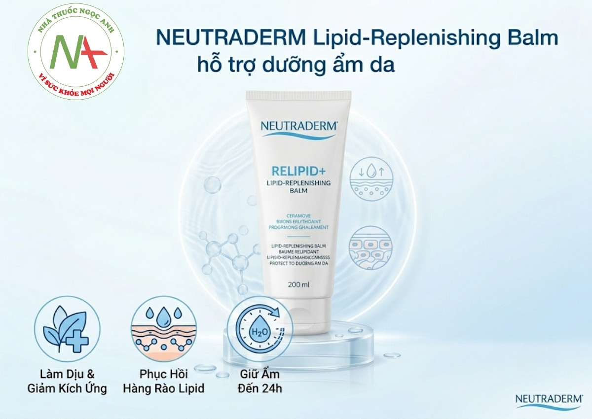 Kem Dưỡng NEUTRADERM Lipid-Peplenishing Balm 3 Kem Dưỡng NEUTRADERM Lipid-Peplenishing Balm hỗ trợ dưỡng ẩm da
