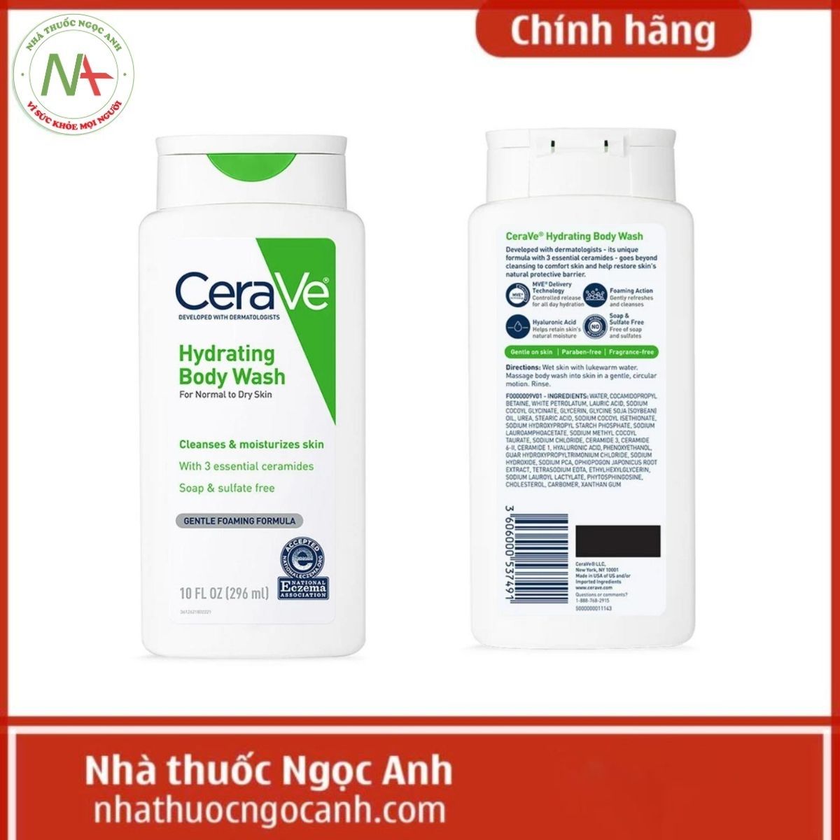 Sữa tắm Cerave Hydrating Body Wash