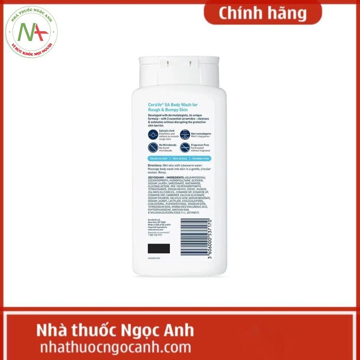 Sữa tắm Cerave SA Body Wash