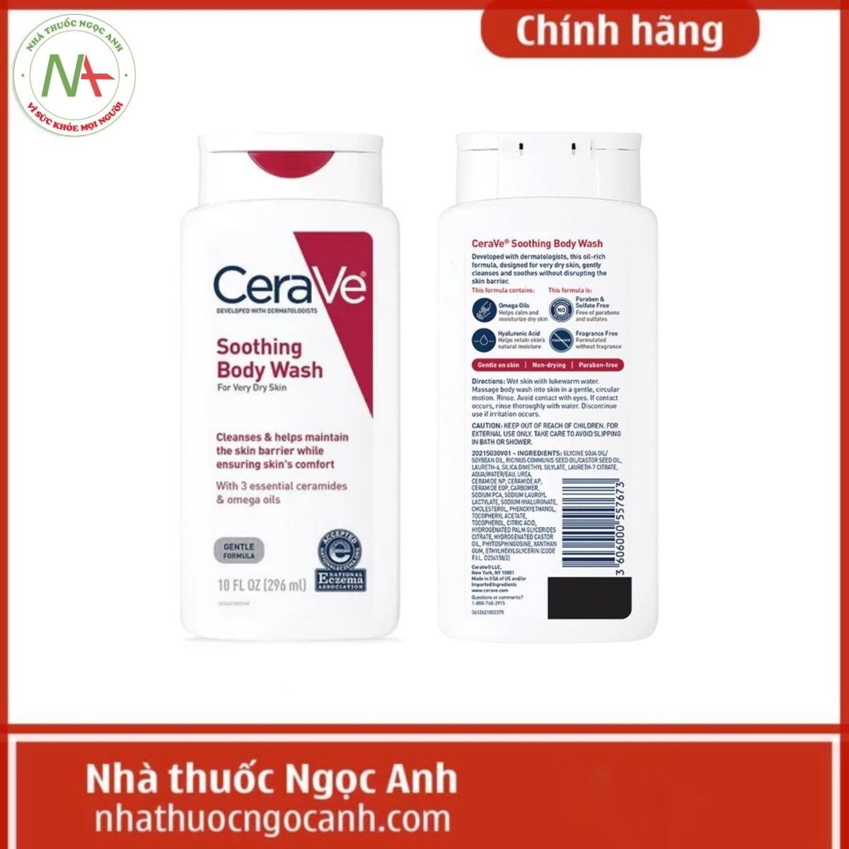 Sữa tắm Cerave Soothing Body Wash