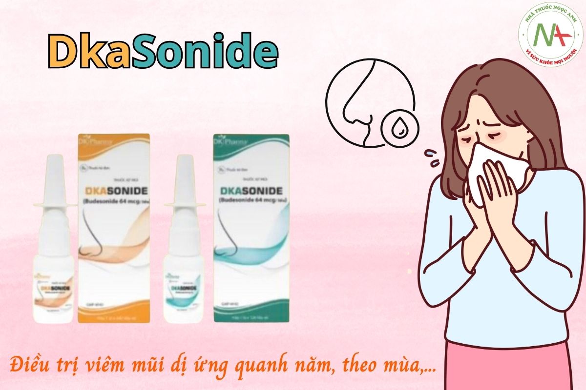 DkaSonide điều trị viêm mũi dị ứng quanh năm, theo mùa,...