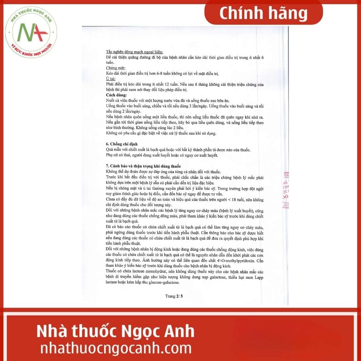 Hướng dẫn sử dụng thuốc Goliot 80mg