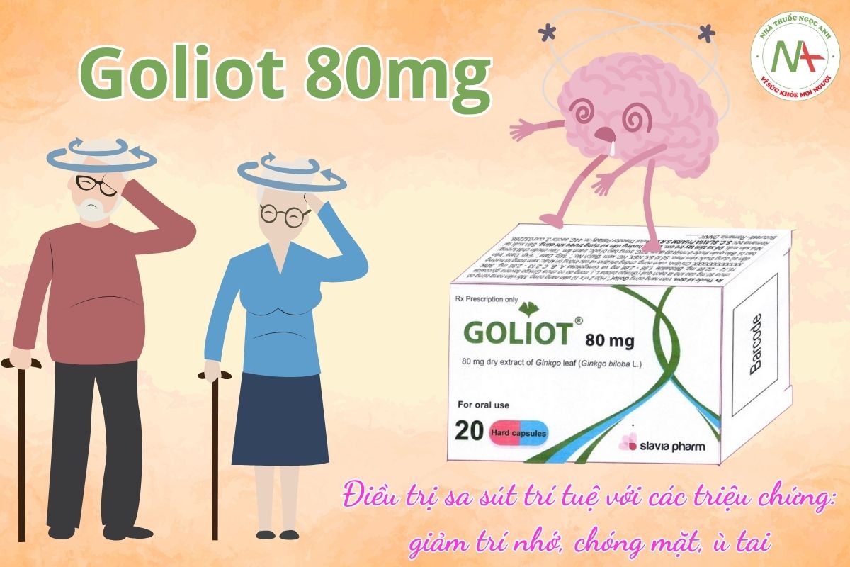 Thuốc Goliot 80mg điều trị sa sút trí