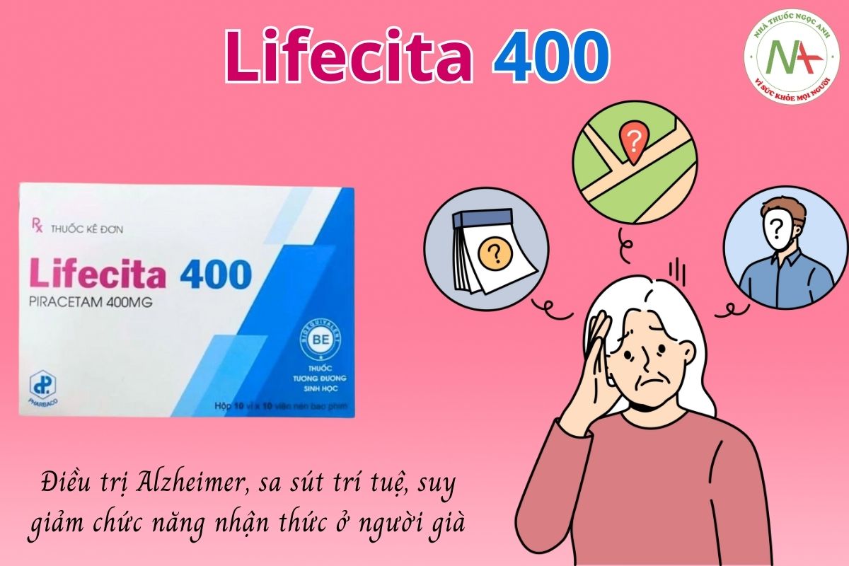 Lifecita 400 3 Thuốc Lifecita 400 Điều trị Alzheimer, sa sút trí tuệ