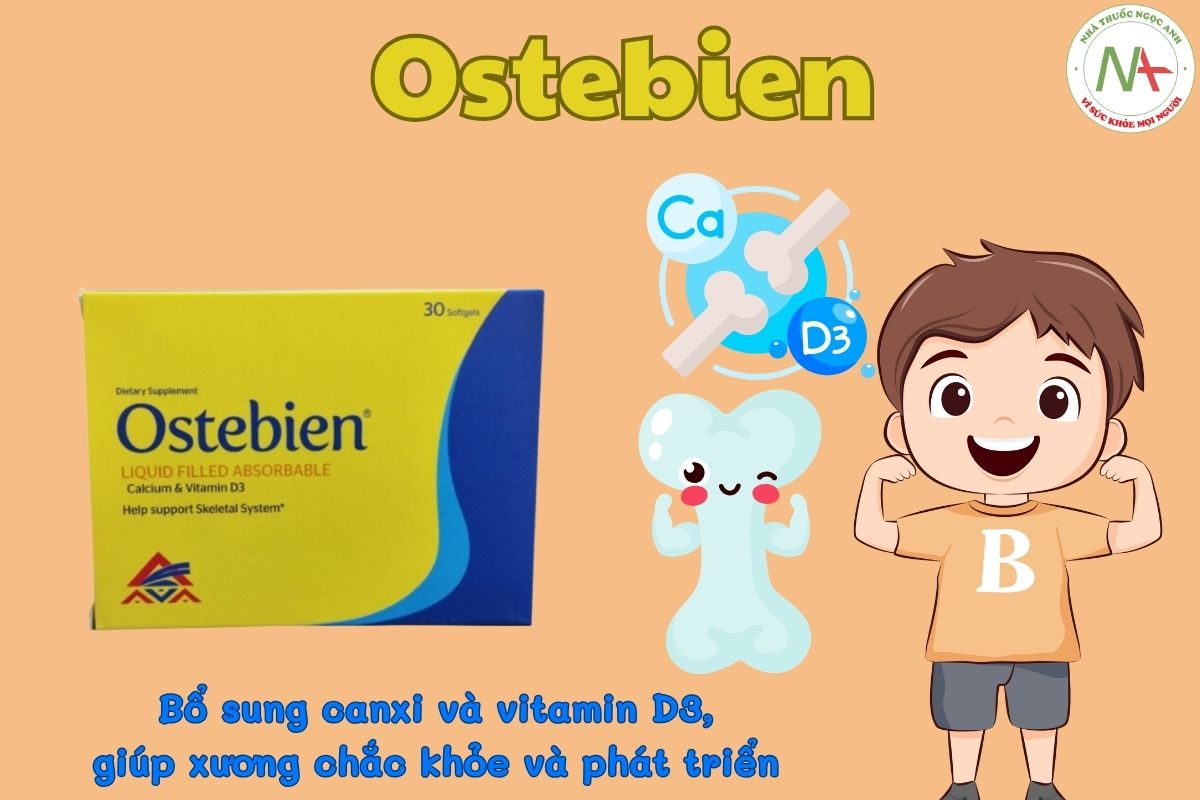 Ostebien bổ sung canxi và vitamin D3