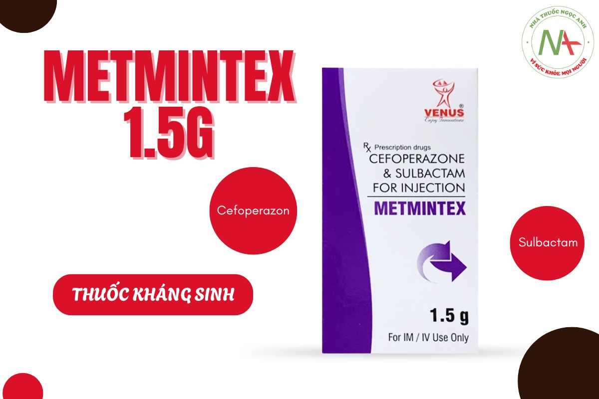 Metmintex 1.5g 3 Metmintex 1.5g là thuốc kháng sinh