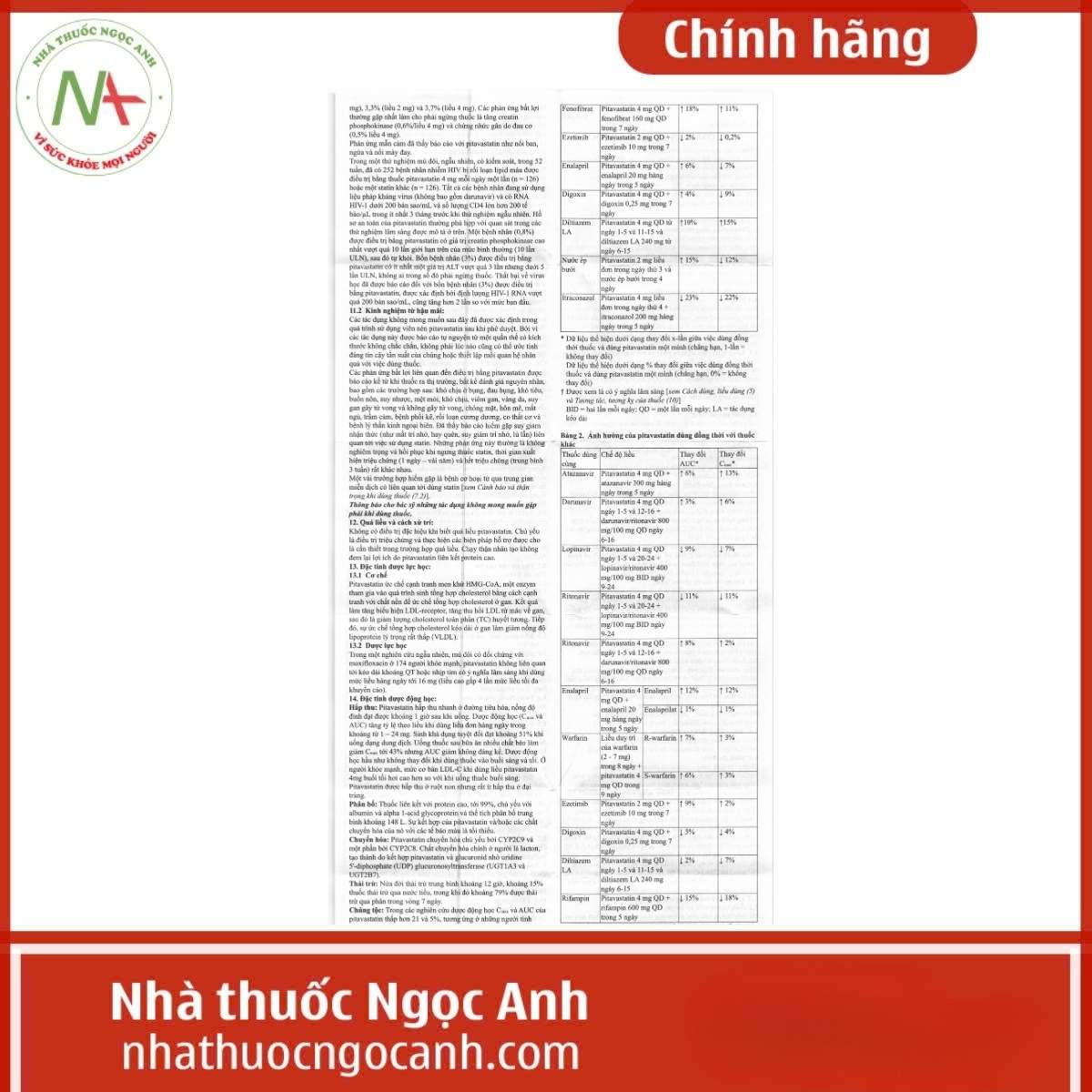 Hướng dẫn sử dụng thuốc Pitator Tablets 4mg Orient Pharma