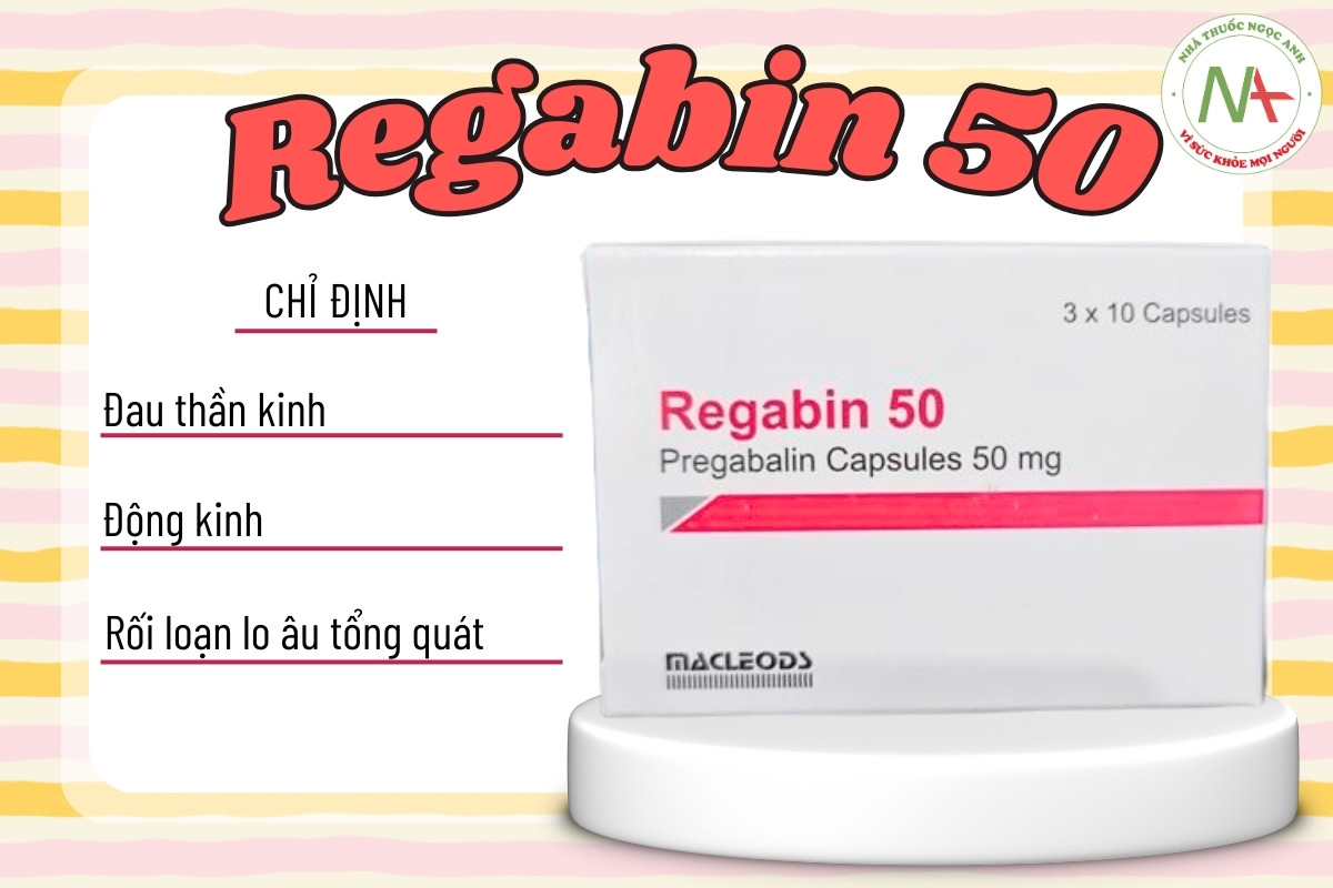 Chỉ định của thuốc Regabin 50