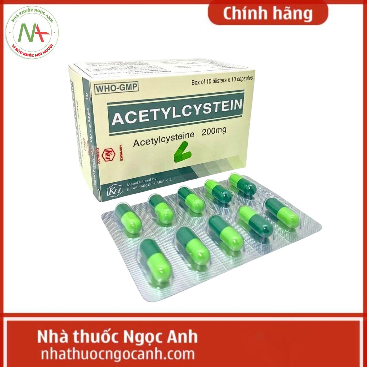 Acetylcystein 200mg Khapharco