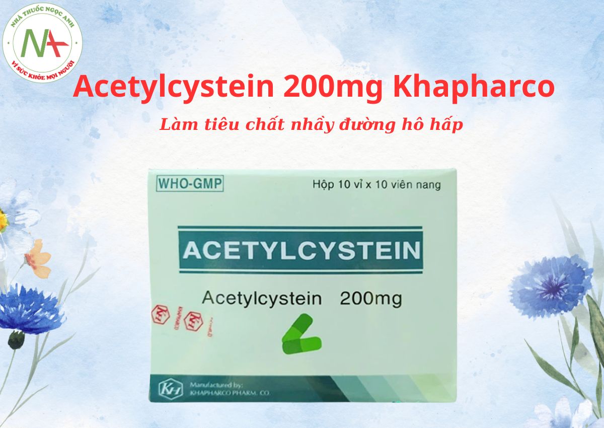 Acetylcystein 200mg Khapharco