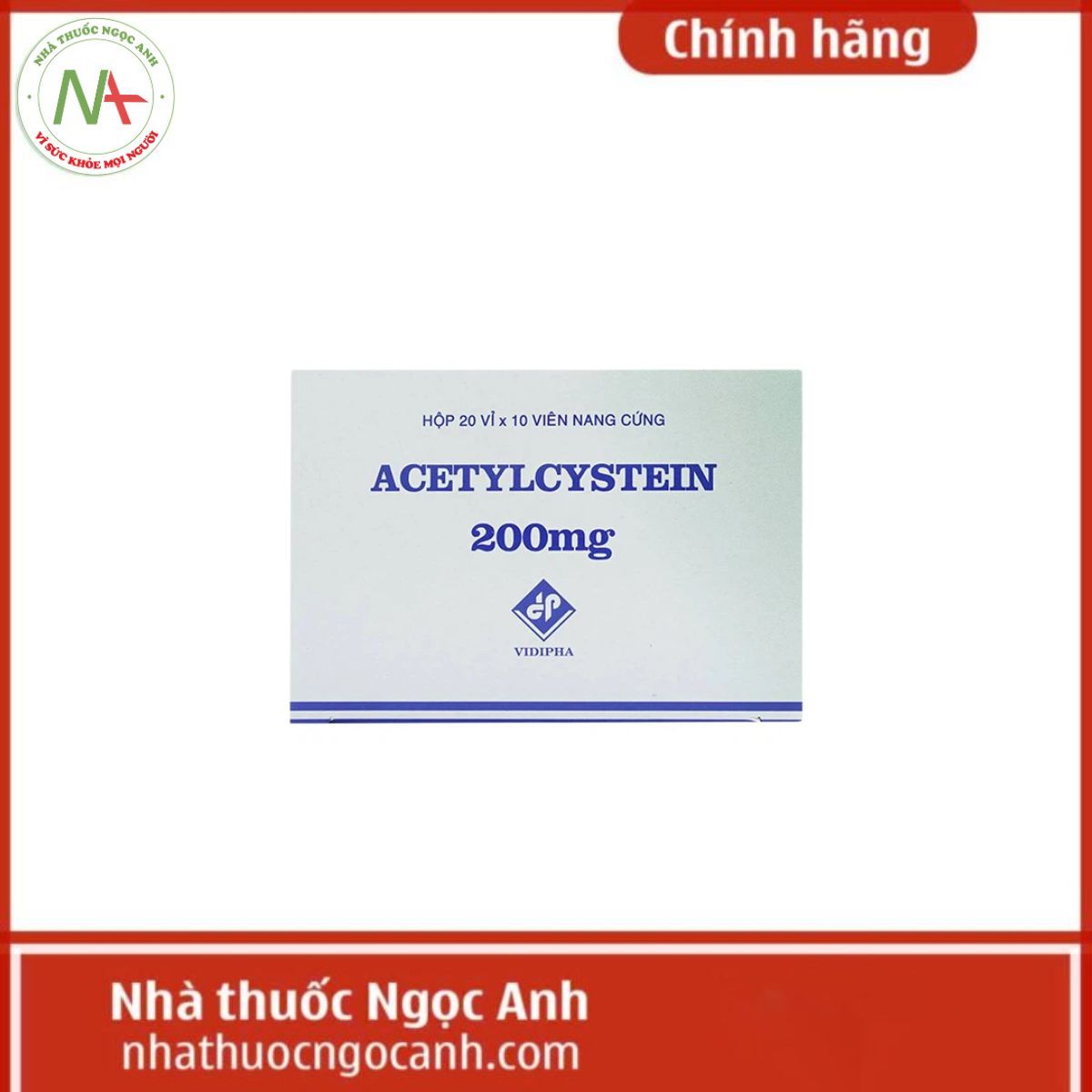 Acetylcystein 200mg Vidipha