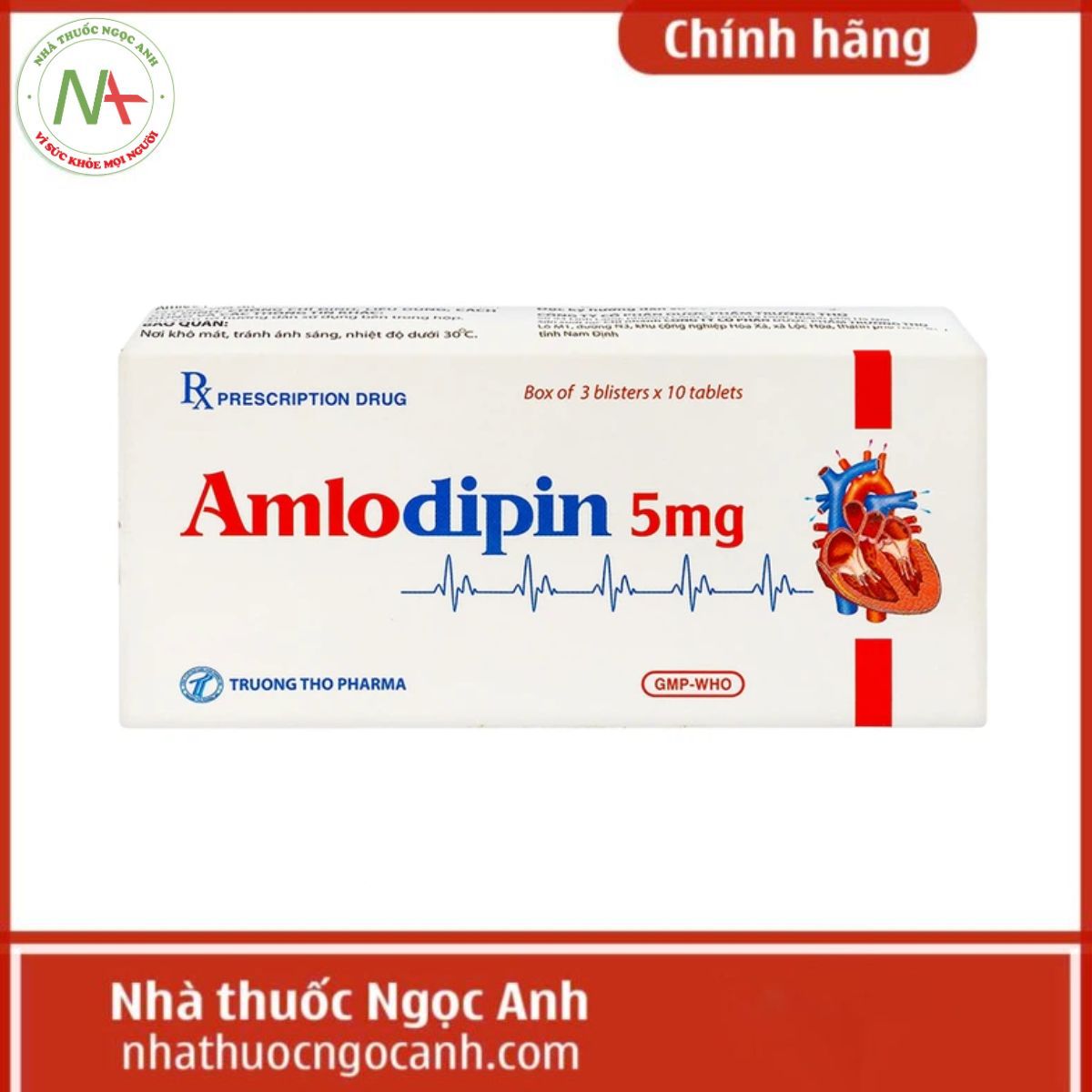 Amlodipin 5mg Trường Thọ