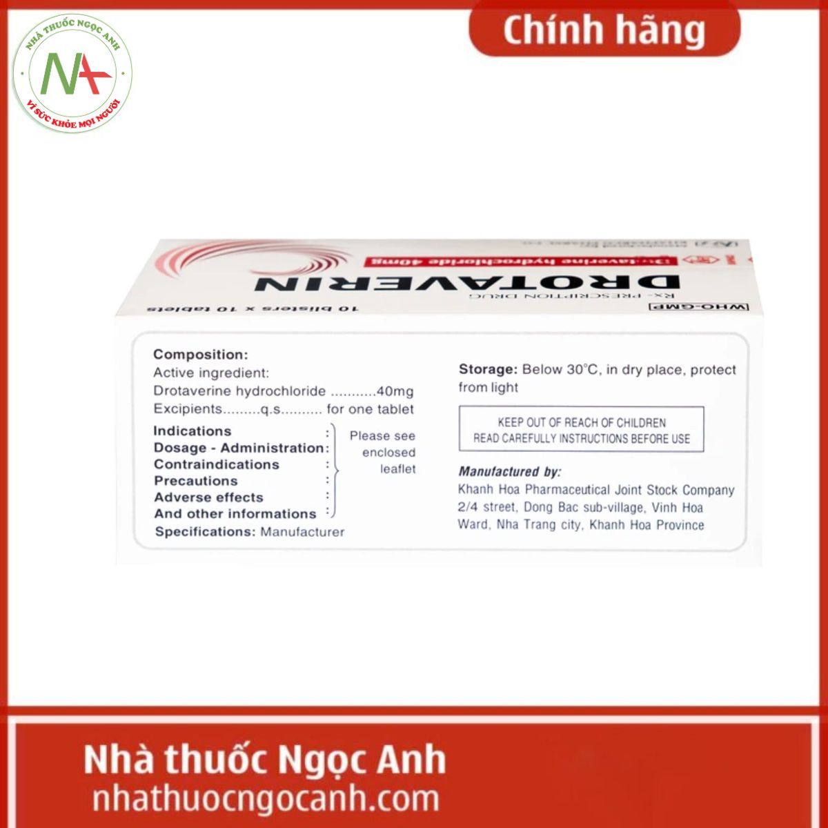 Drotaverin 40mg Khapharco