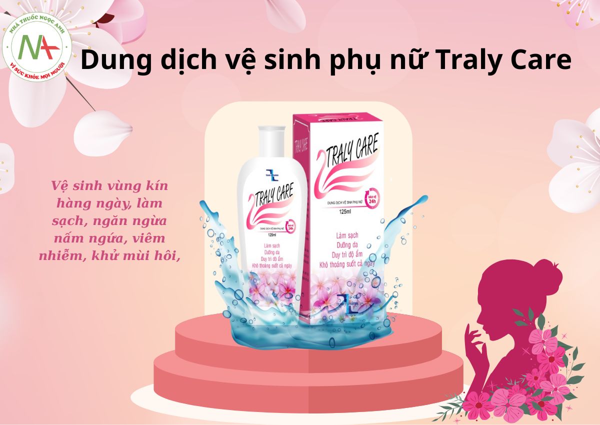 Dung dịch vệ sinh phụ nữ Traly Care 3 Dung dịch vệ sinh phụ nữ Traly Care