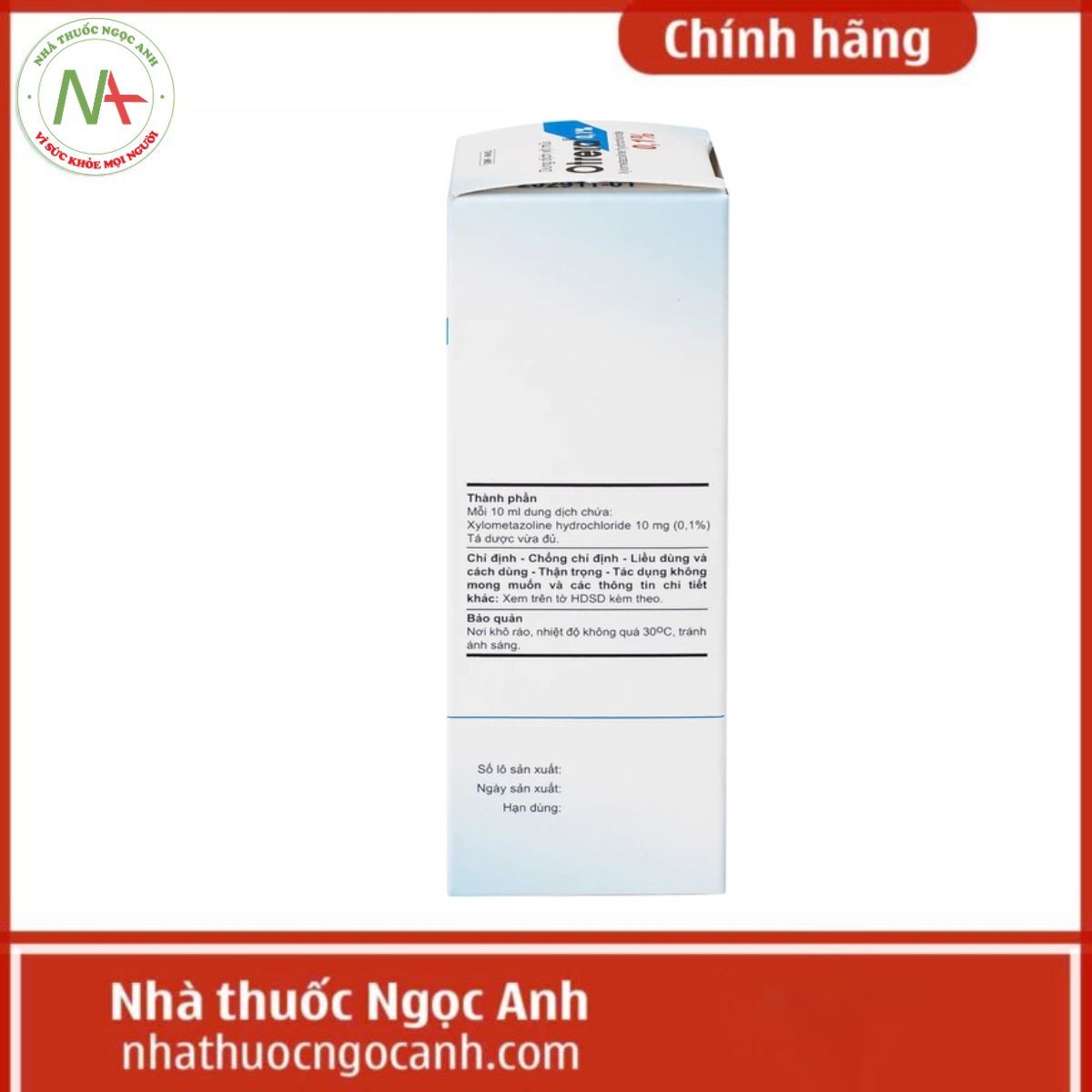 Dung dịch xịt mũi Otrera 0,1%