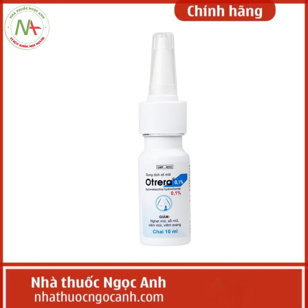 Dung dịch xịt mũi Otrera 0,1%