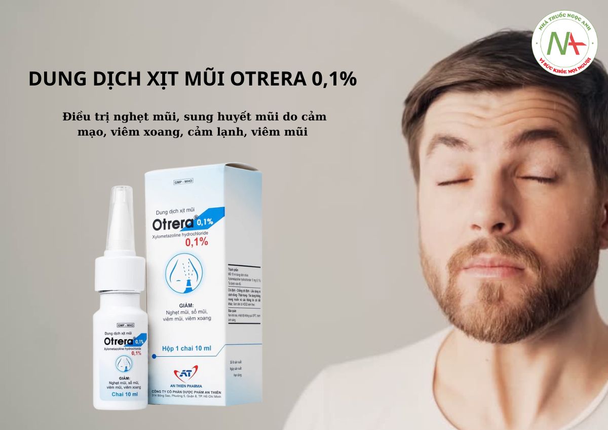 Dung dịch xịt mũi Otrera 0,1% 3 Dung dịch xịt mũi Otrera 0,1%