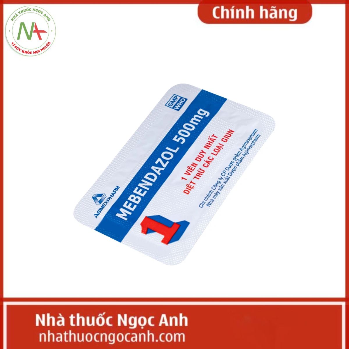 Mebendazol 500mg Agimexpharm