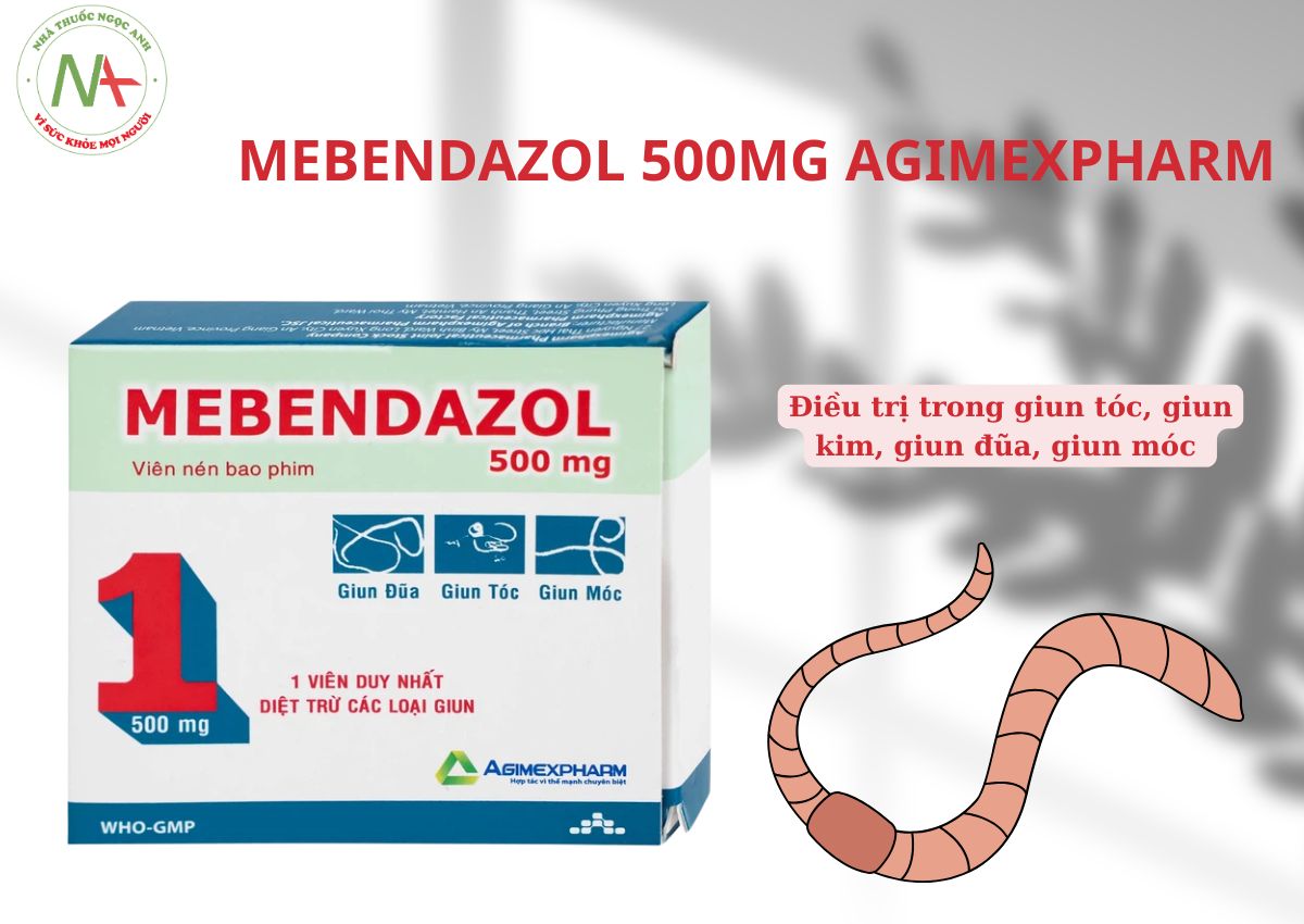 Mebendazol 500mg Agimexpharm