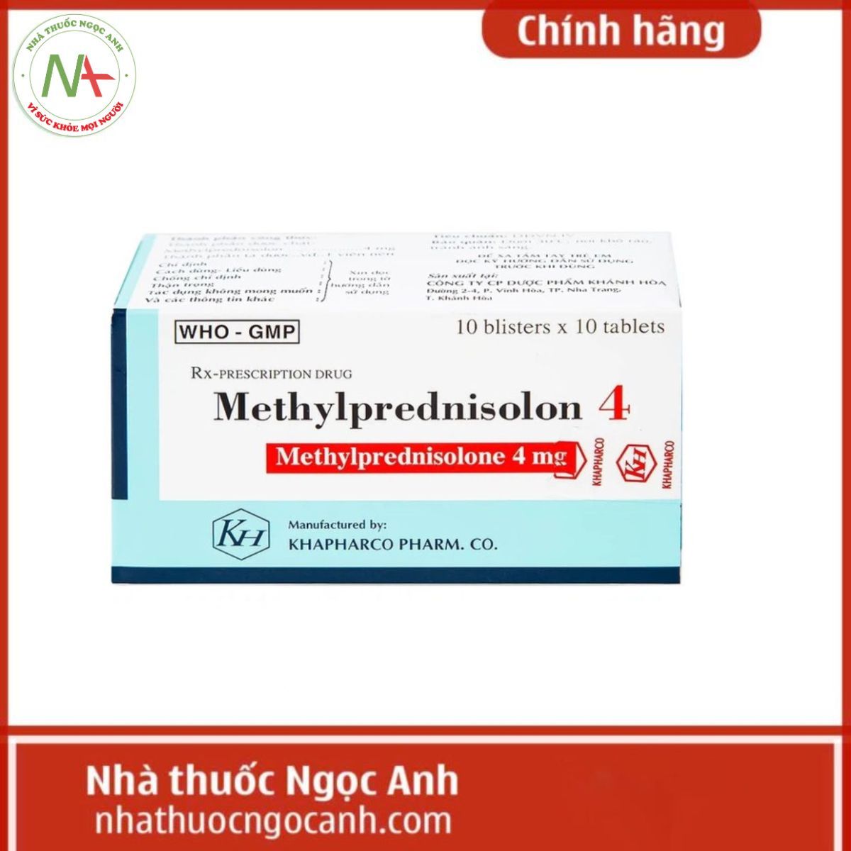 Methylprednisolon 4 Khapharco