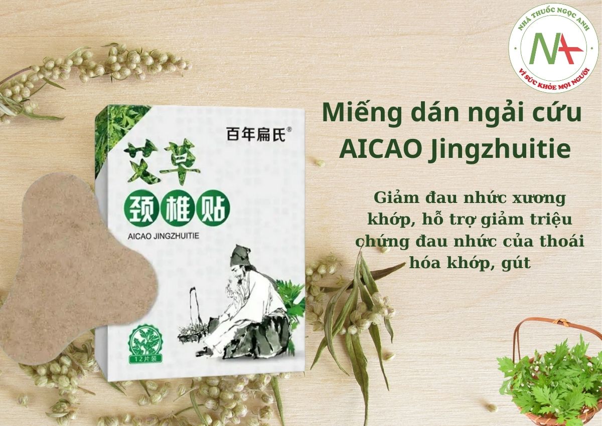 Miếng dán ngải cứu AICAO Jingzhuitie 3 Miếng dán ngải cứu AICAO Jingzhuitie