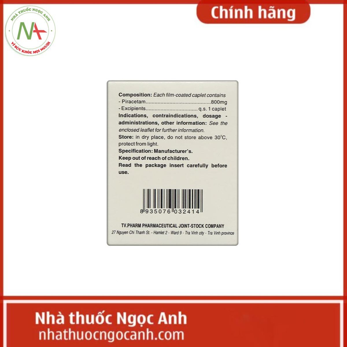 Piracetam 800mg TV. Pharm