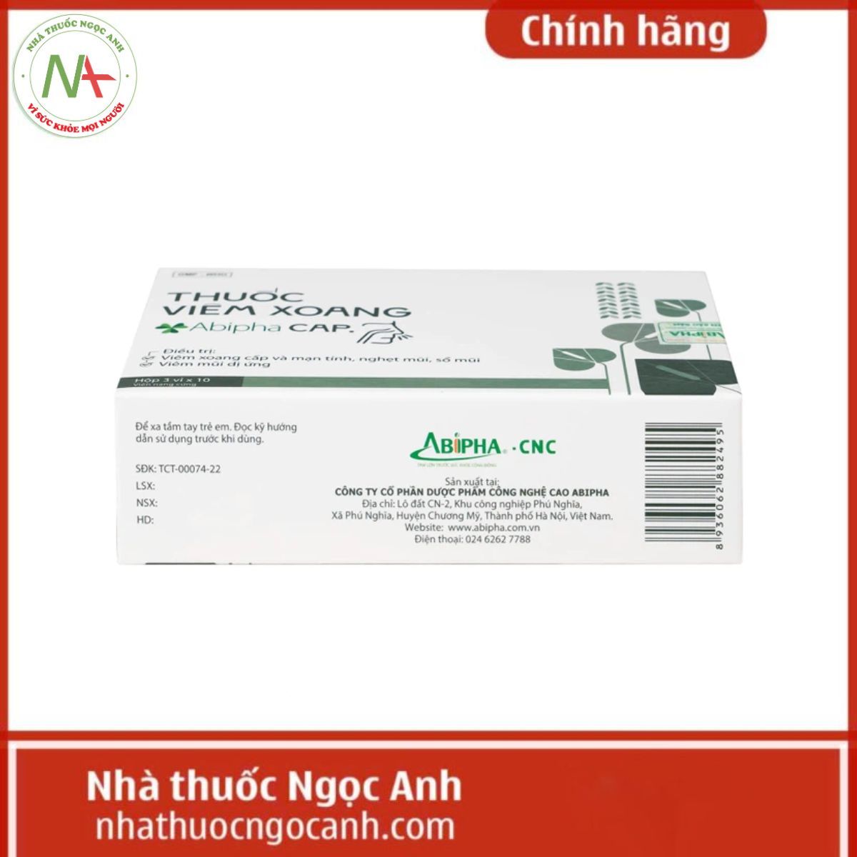 Thuốc viêm xoang Abipha Cap