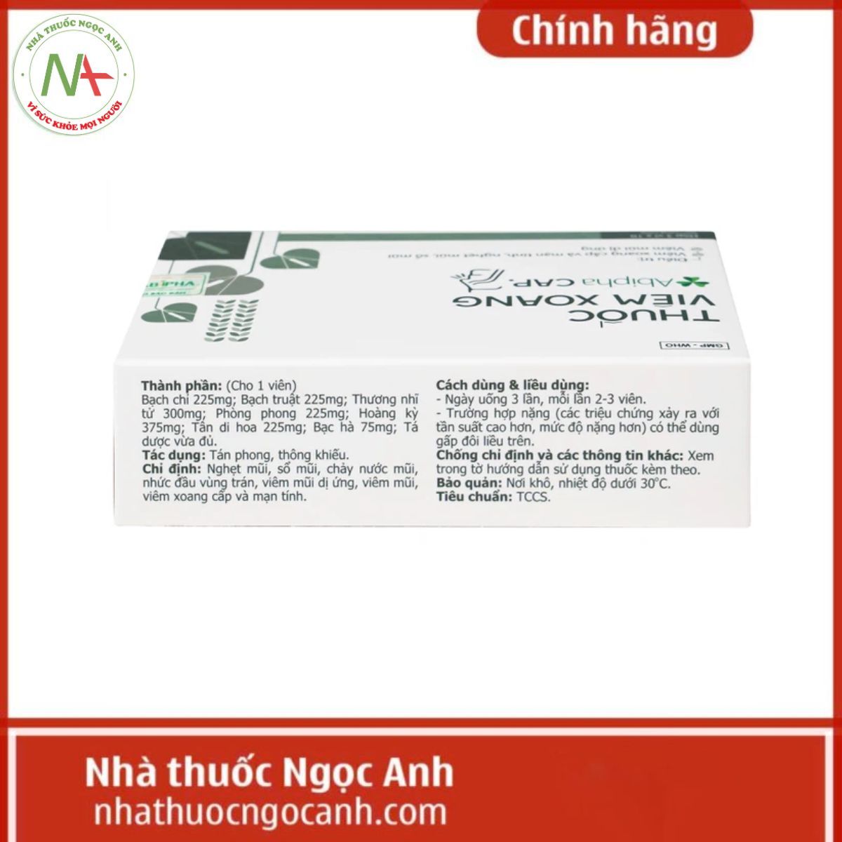 Thuốc viêm xoang Abipha Cap