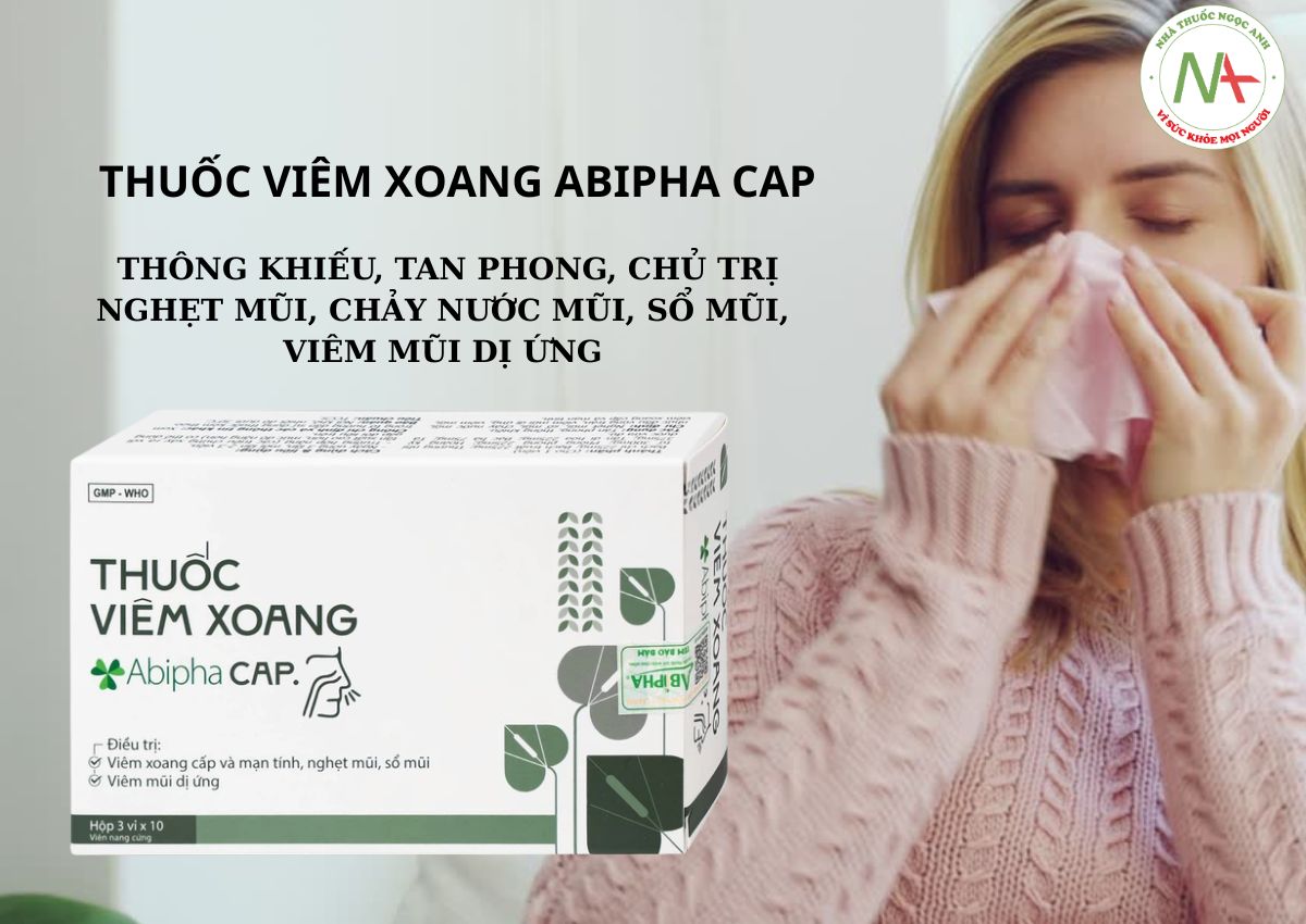 Thuốc viêm xoang Abipha Cap 3 Thuốc viêm xoang Abipha Cap
