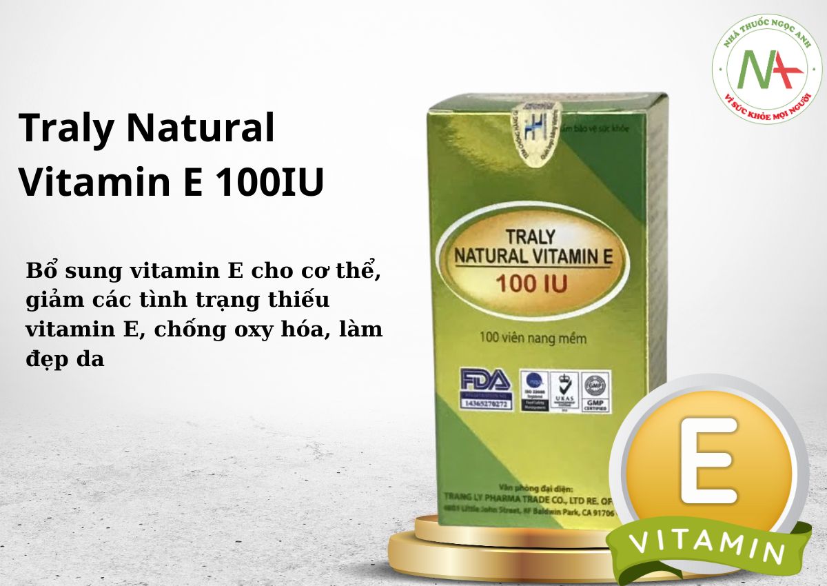 Traly Natural Vitamin E 100IU