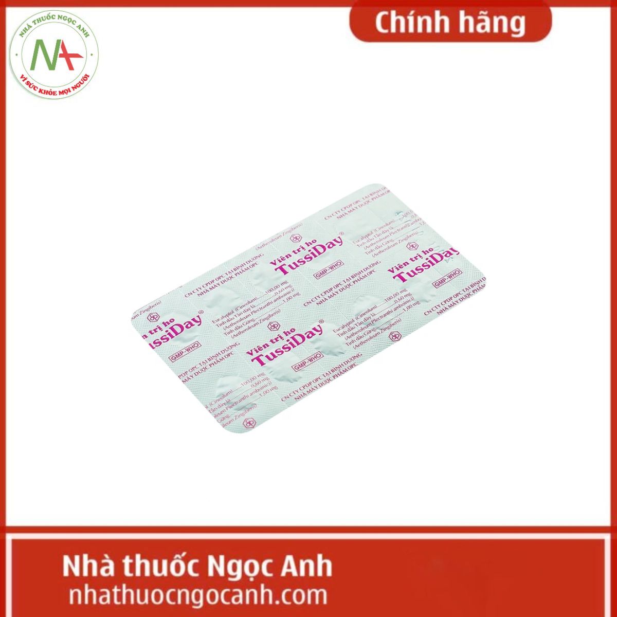 Viên trị ho Tussiday